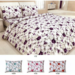 Комплект спално бельо РАНФОРС - с рози